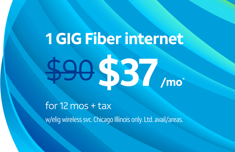 AT&T - Get fast 1 Gig Fiber speeds for just $37/mo. offer