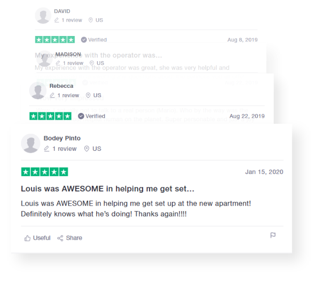 Image of Trustpilot reviews